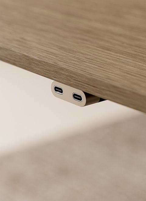 Dual USB-C and USB-C-HDMI permiter power is offered in a variety of luxurious brushed metal finishes.